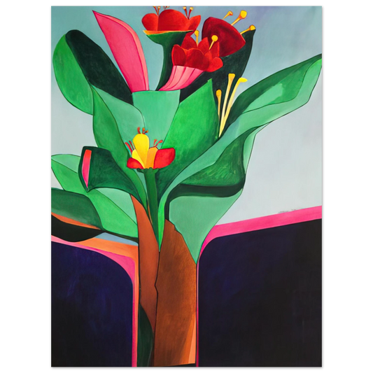 Aldemir Martins - Flores - 1971  75x100 cm / 30x40inches Fine Art Poster
