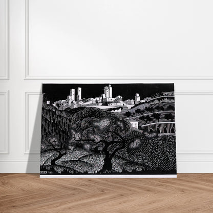 ESCHER (10) - MC Escher Brushed Aluminum Print - 70x100 cm / 28x40 inches | MC Escher Aluminum Print | MC Escher Prints