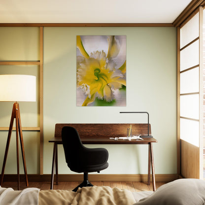 An Orchid - Georgia O'Keeffe Brushed Aluminum Print - 70x100 cm / 28x40 inches | Georgia O'Keeffe Aluminum Print | Georgia O'Keeffe Prints