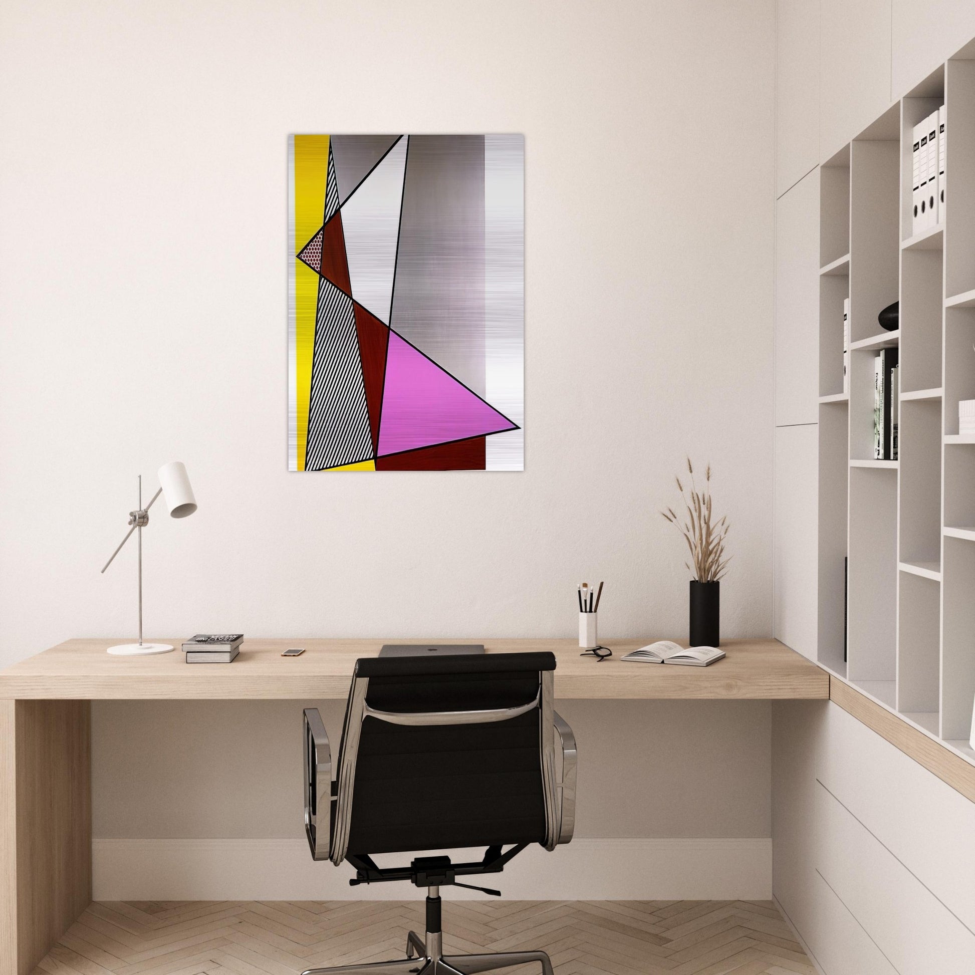 IMPERFECT PAINTING 1986 - Roy Lichtenstein Brushed Aluminum Print - 70x100 cm / 28x40 inches | Roy Lichtenstein Aluminum Print | Roy Lichtenstein Prints