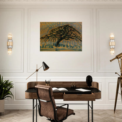 Study for Blue Apple Tree Series - Piet Mondrian Brushed Aluminum Print - 70x100 cm / 28x40 inches | Piet Mondrian Aluminum Print | Piet Mondrian Prints