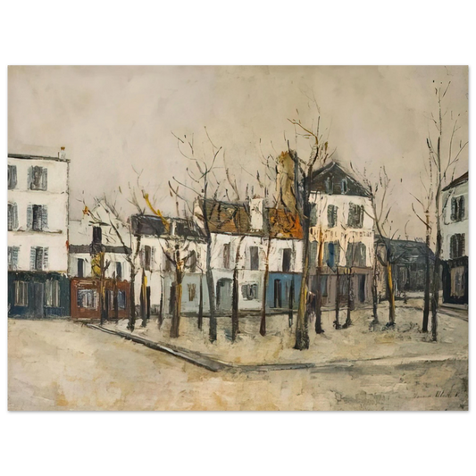 Maurice Utrillo - LA PLACE DU TERTRE 1910  75x100 cm / 30x40inches Fine Art Poster