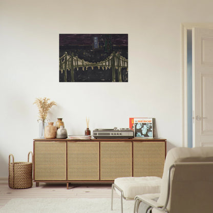 George Washington Bridge - Allan Kaprow Brushed Aluminum Print - 70x100 cm / 28x40 inches | Allan Kaprow Aluminum Print | Allan Kaprow Prints