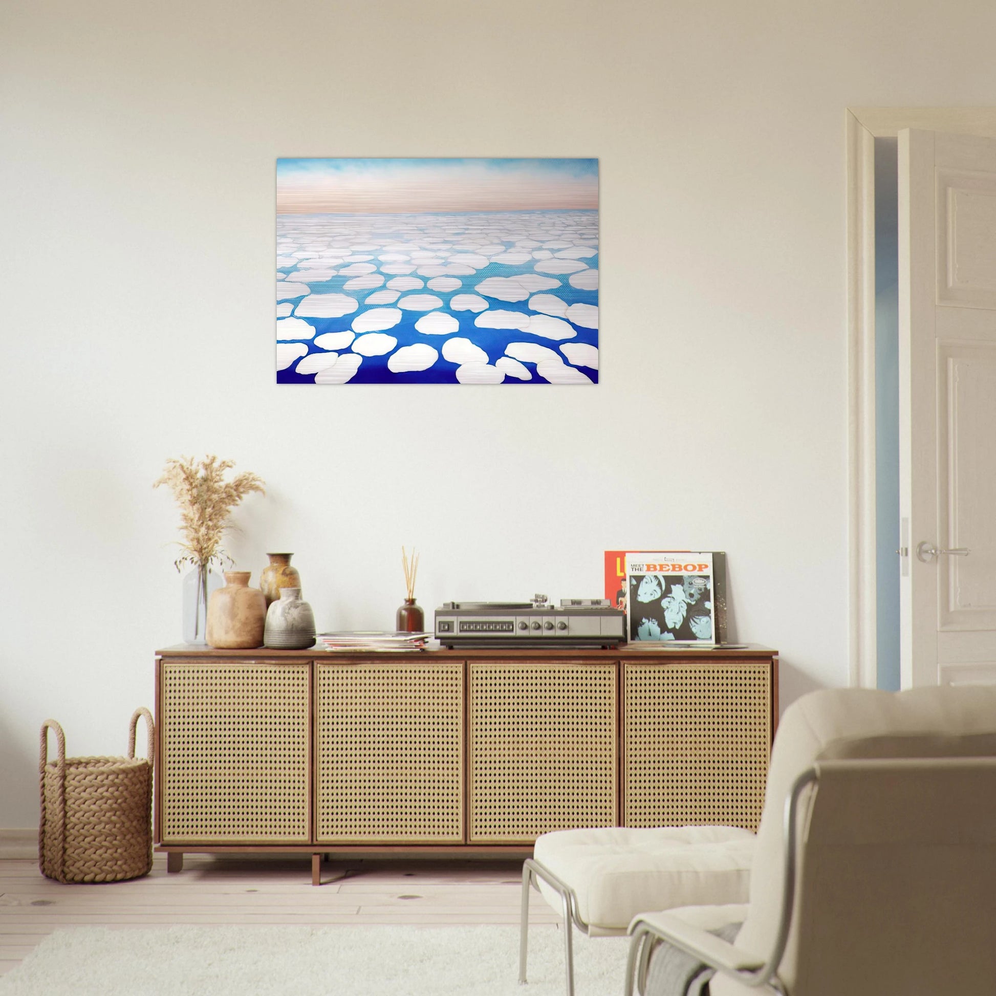 Sky Above the Clouds II - Georgia O'Keeffe Brushed Aluminum Print - 70x100 cm / 28x40 inches | Georgia O'Keeffe Aluminum Print | Georgia O'Keeffe Prints