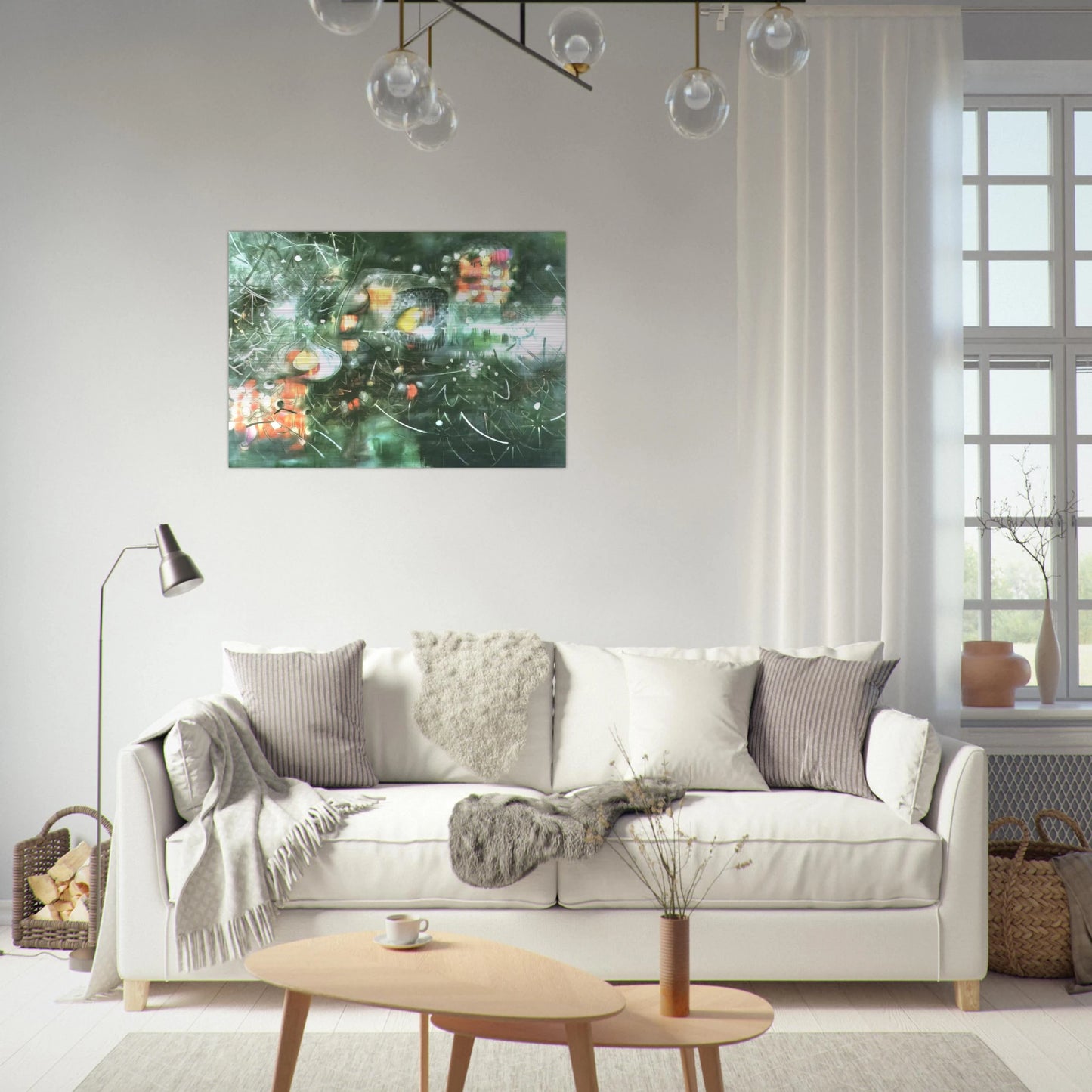 TO GIVE PAINLESS LIGHT 1955 - Roberto Matta Brushed Aluminum Print - 70x100 cm / 28x40 inches | Roberto Matta Aluminum Print | Roberto Matta Prints