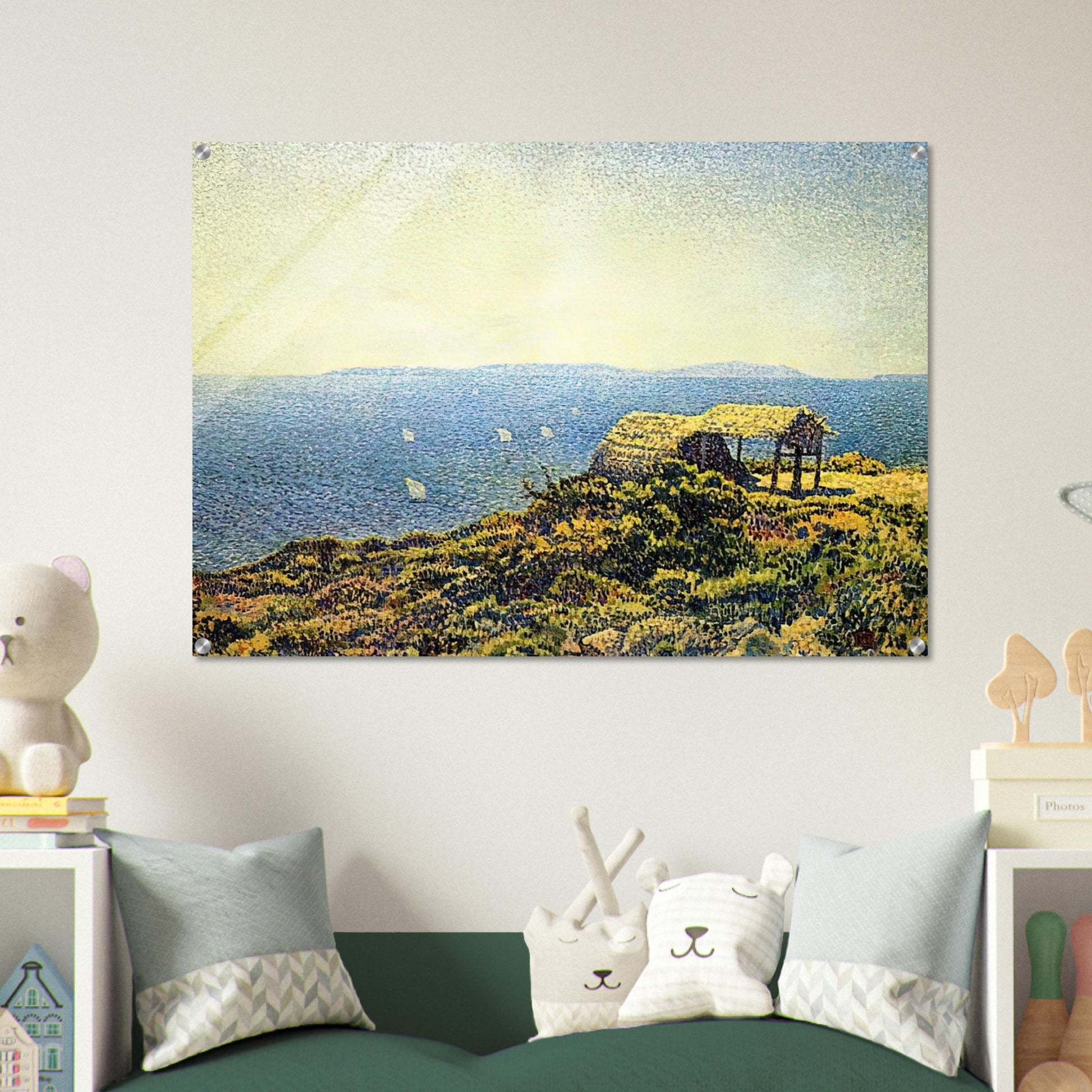 LEVANT ISLE - Theo van Rysselberghe Acrylic Print - 70x100 cm / 28x40″ inches