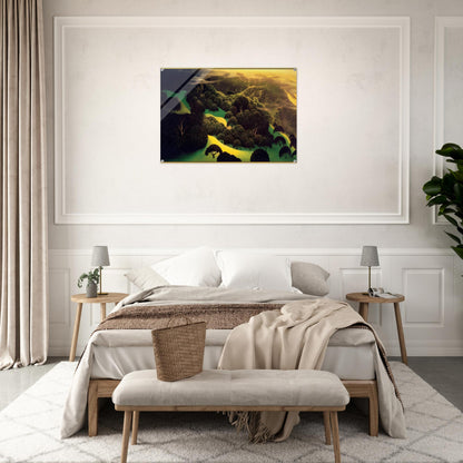 Deep Wilderness - Eyvind Earle Acrylic Print - 70x100 cm / 28x40″ inches