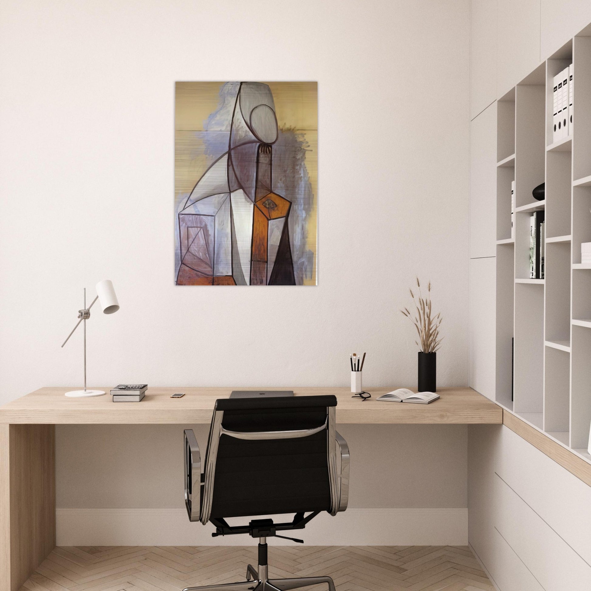 Composition - 1946 - Pablo Picasso Brushed Aluminum Print - 70x100 cm / 28x40 inches | Pablo Picasso Aluminum Print | Pablo Picasso Prints
