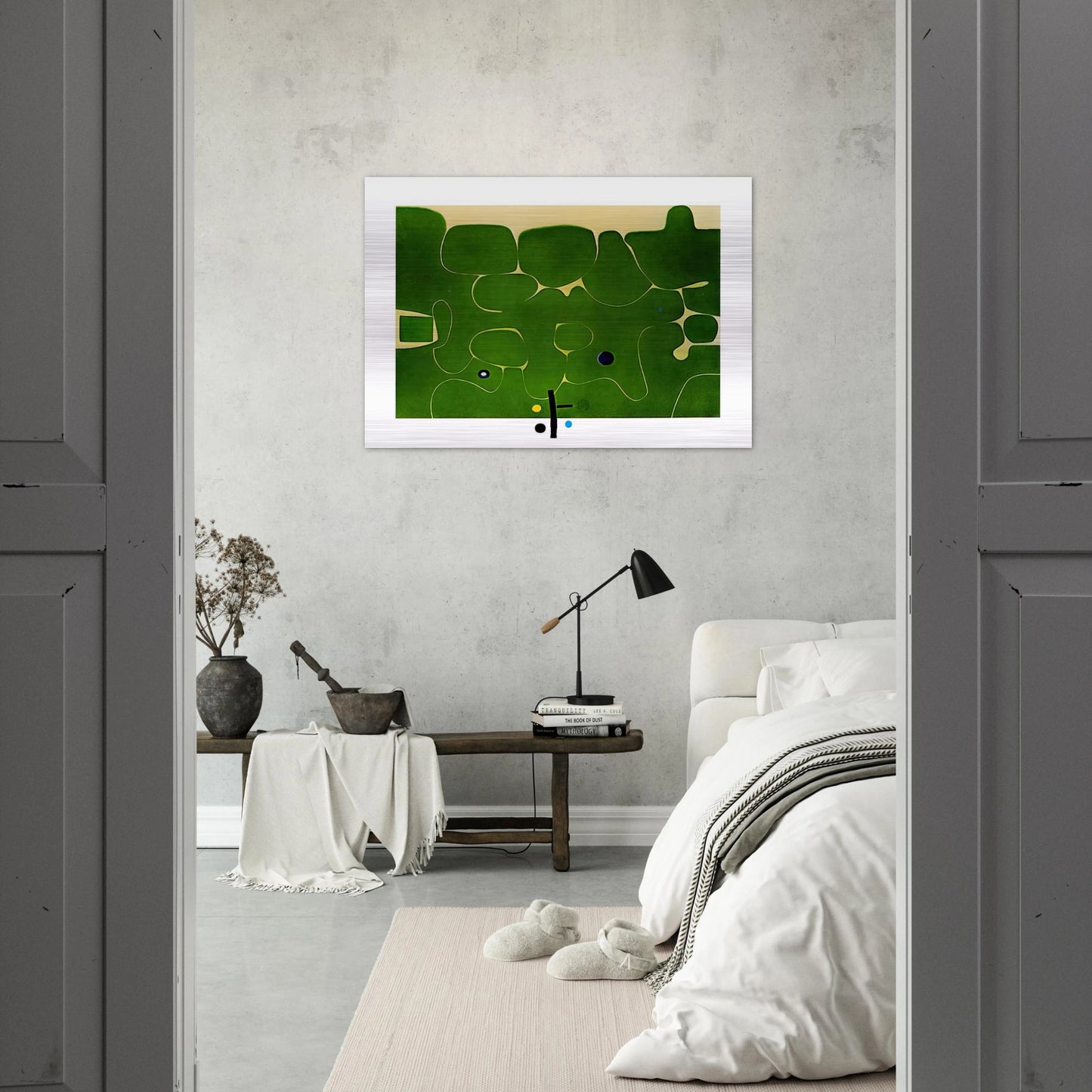 IL LABIRINTO DELLA PSICHE 1986 - Victor Pasmore Brushed Aluminum Print - 70x100 cm / 28x40 inches | Victor Pasmore Aluminum Print | Victor Pasmore Prints