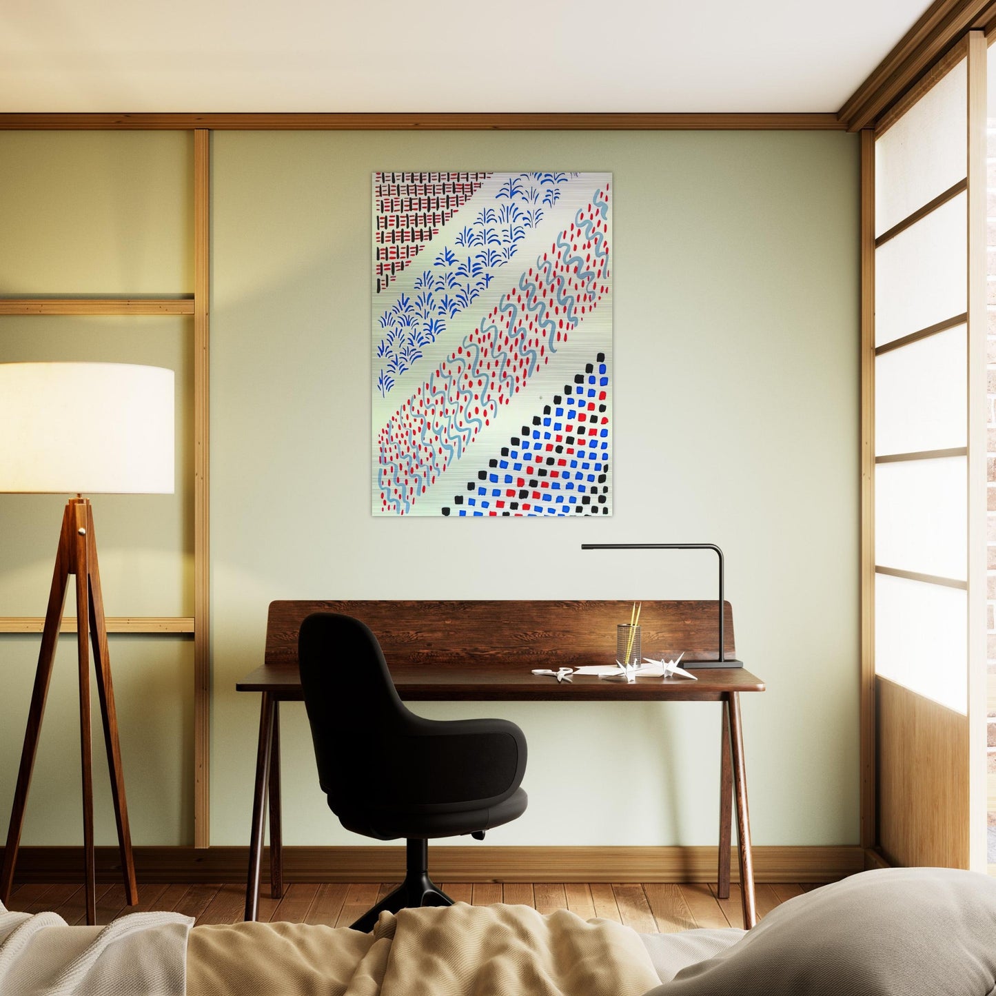 COMPOSITION 27 - Sonia Delaunay Brushed Aluminum Print - 70x100 cm / 28x40 inches | Sonia Delaunay Aluminum Print | Sonia Delaunay Prints