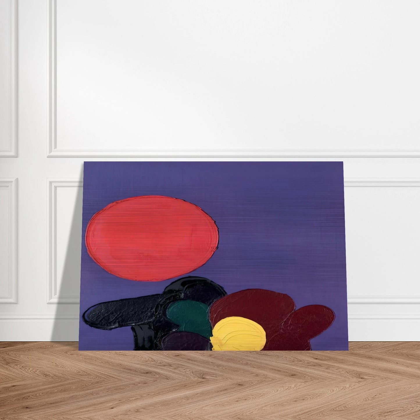 UNTITLED 1971 - Luis Feito Brushed Aluminum Print - 70x100 cm / 28x40 inches | Luis Feito Aluminum Print | Luis Feito Prints