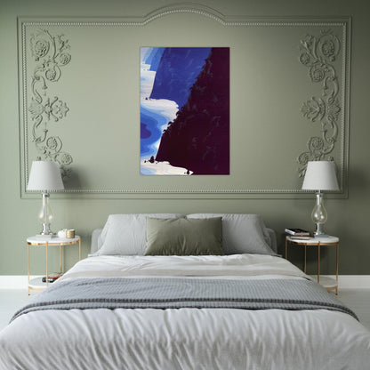 Blue Big Sur - Eyvind Earle Brushed Aluminum Print - 70x100 cm / 28x40 inches | Eyvind Earle Aluminum Print | Eyvind Earle Prints
