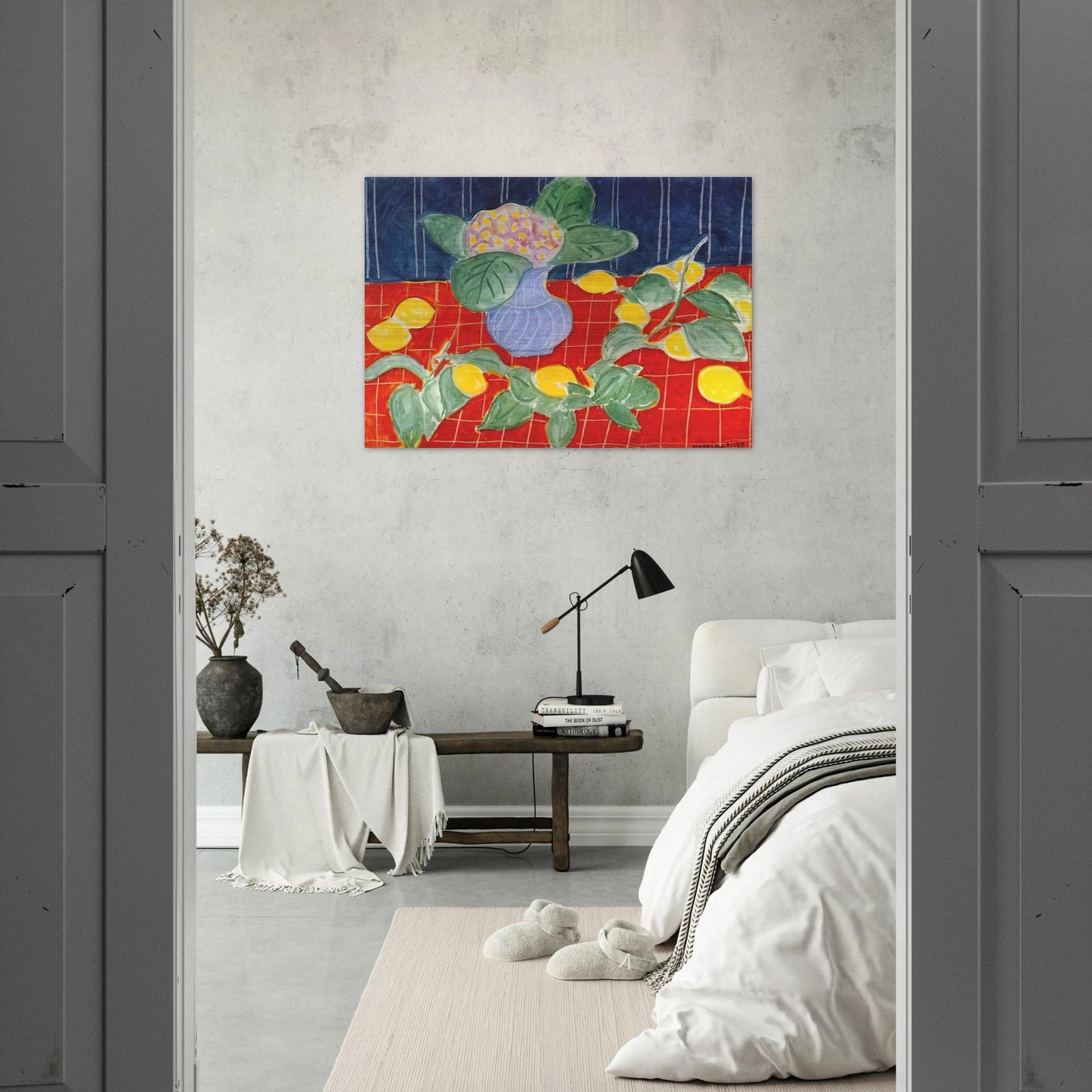 LEMONS AND SAXIFRAGES 1943 - Henri Matisse Brushed Aluminum Print - 70x100 cm / 28x40 inches | Henri Matisse Aluminum Print | Henri Matisse Prints