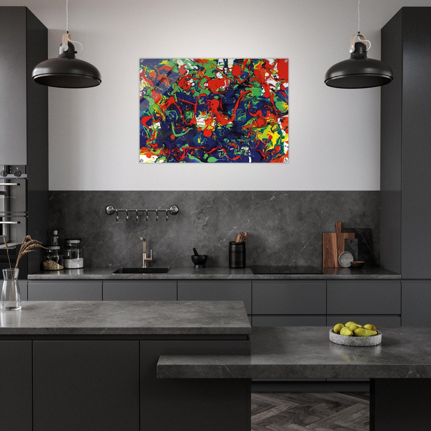 Untitled  SFP94-57  SFF 1731  - Sam Francis Acrylic Print - 70x100 cm / 28x40″ inches