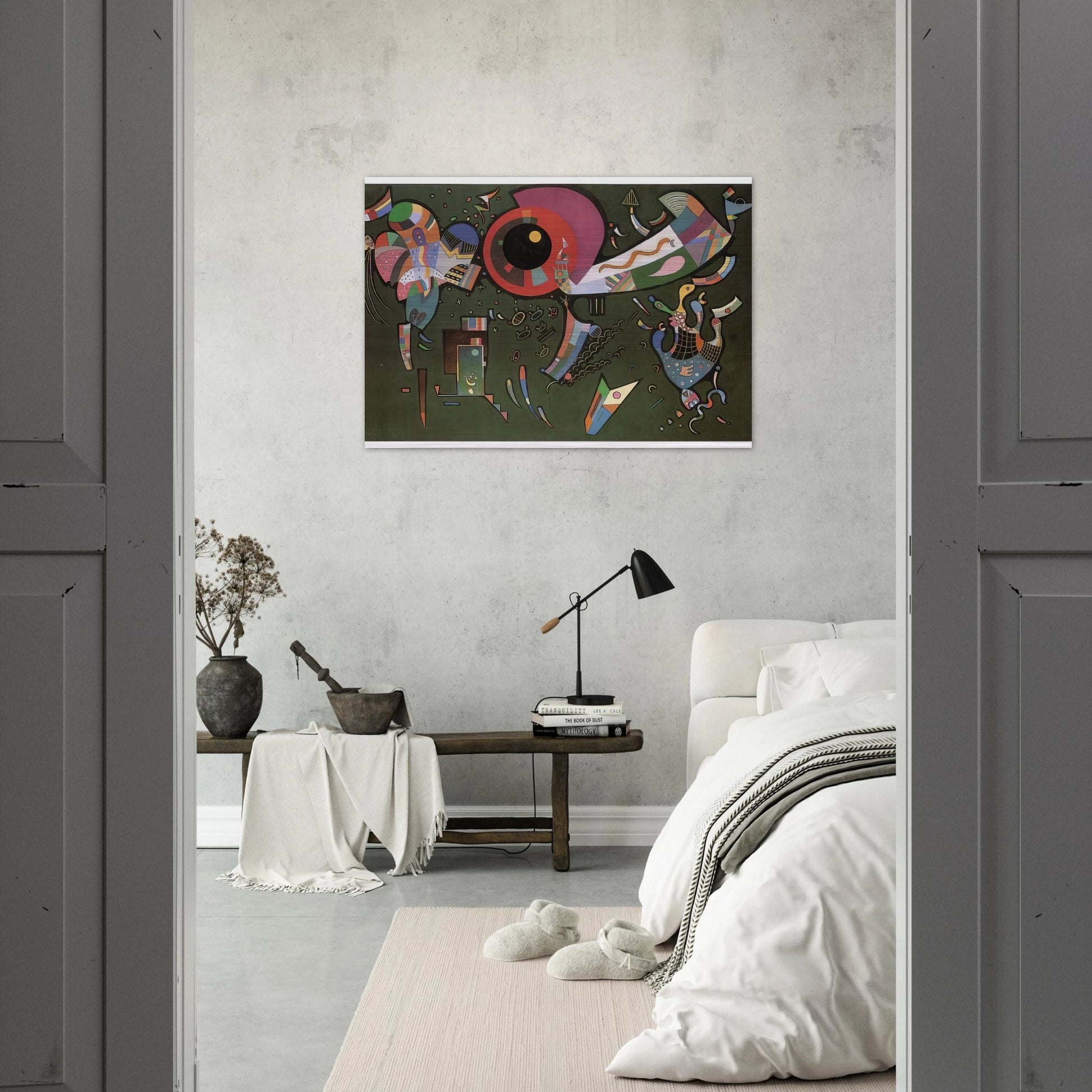 AROUND THE CIRCLE 1940 - Wassily Kandinsky Brushed Aluminum Print - 70x100 cm / 28x40 inches | Wassily Kandinsky Aluminum Print | Wassily Kandinsky Prints