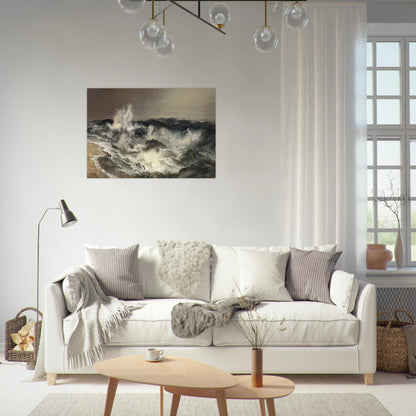 The Much Resounding Sea - Thomas Moran Brushed Aluminum Print - 70x100 cm / 28x40 inches | Thomas Moran Aluminum Print | Thomas Moran Prints