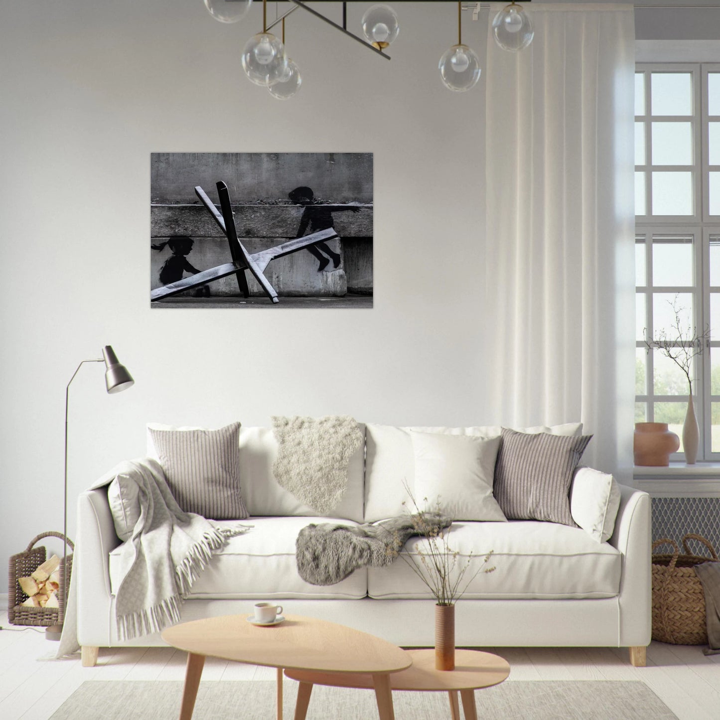 KYIV KHRESHCHYATYK 9 2022 - Banksy Brushed Aluminum Print - 70x100 cm / 28x40 inches | Banksy Aluminum Print | Banksy Prints