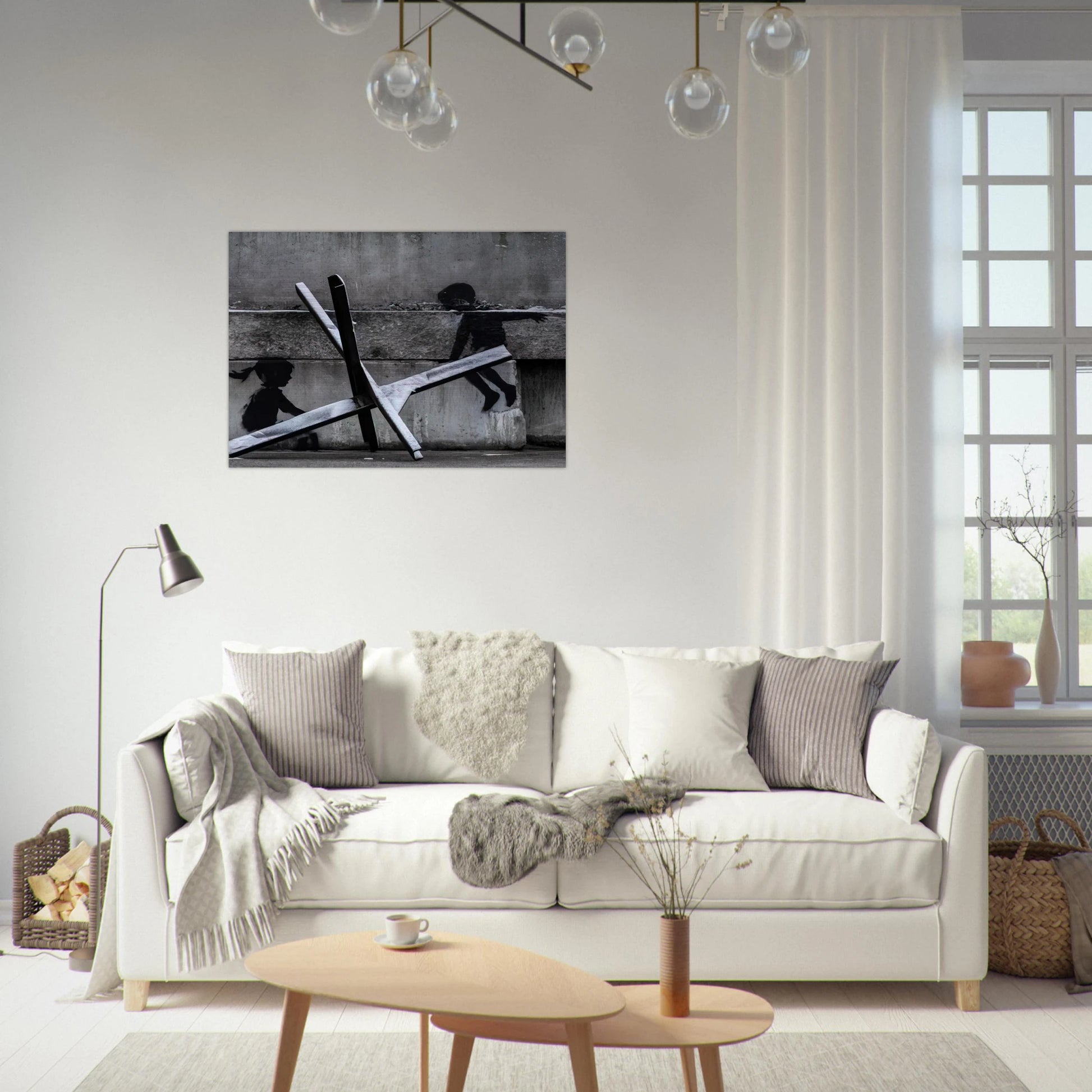KYIV KHRESHCHYATYK 9 2022 - Banksy Brushed Aluminum Print - 70x100 cm / 28x40 inches | Banksy Aluminum Print | Banksy Prints