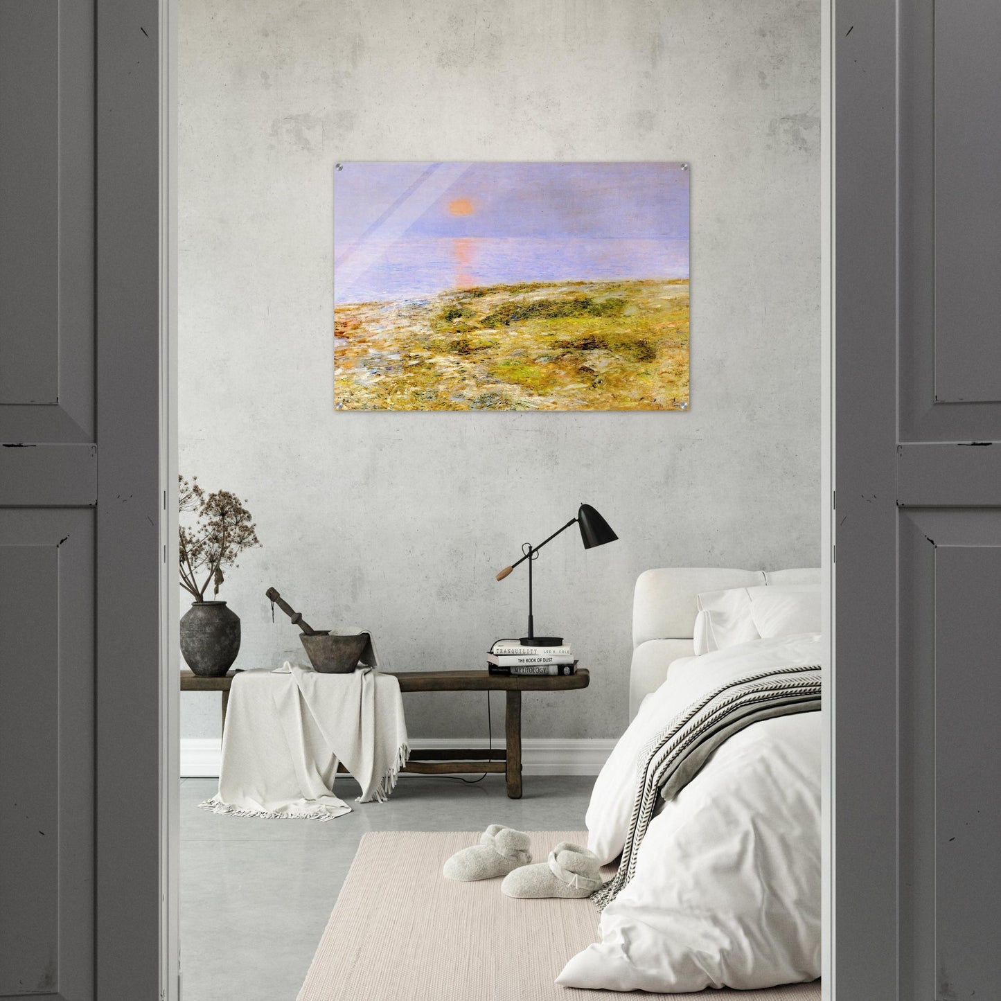 Sunset, Isle of Shoals - Childe Hassam Acrylic Print - 70x100 cm / 28x40″ inches