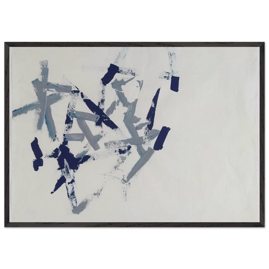Untitled Free Structures - 1962 - Charlotte Posenenske 70x100 cm / 28x40 inches Framed Art Print – Black Wooden Frame