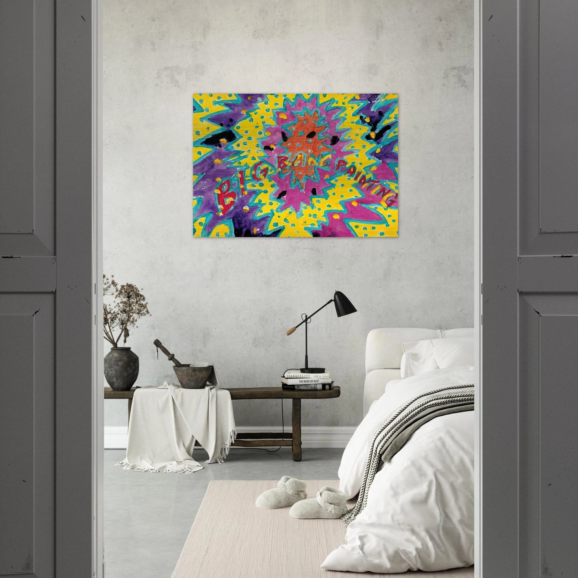 Big Bang Painting - 1988 - Paul Thek Brushed Aluminum Print - 70x100 cm / 28x40 inches | Paul Thek Aluminum Print | Paul Thek Prints