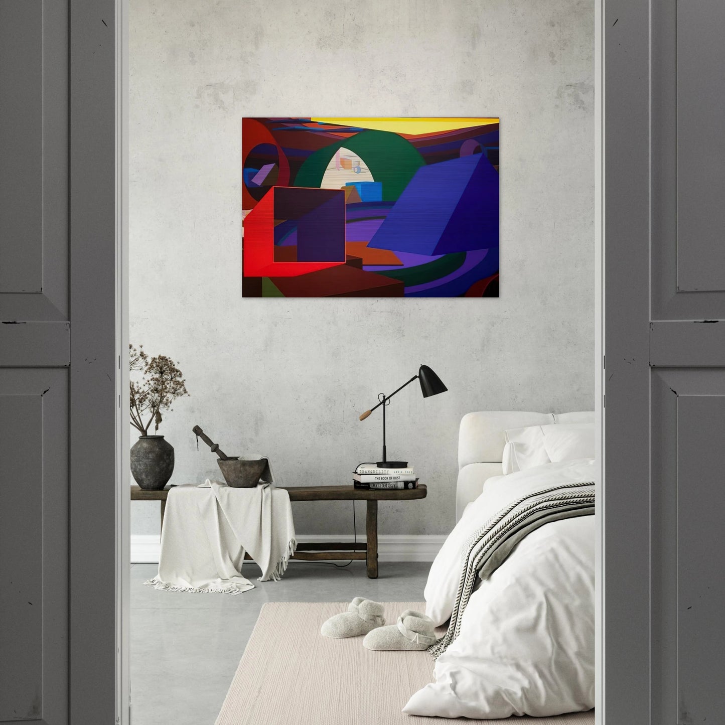 Orion II - Al Held Brushed Aluminum Print - 70x100 cm / 28x40 inches | Al Held Aluminum Print | Al Held Prints