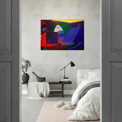 Orion II - Al Held Brushed Aluminum Print - 70x100 cm / 28x40 inches | Al Held Aluminum Print | Al Held Prints