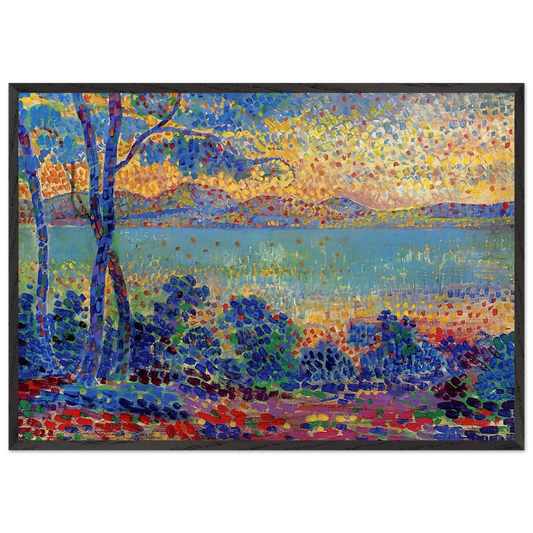 Provence Landscape - Henri-Edmond Cross 70x100 cm / 28x40 inches Framed Art Print – Black Wooden Frame