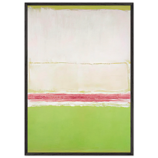 No 2 No 7 and No 2 - 1951 - Mark Rothko 70x100 cm / 28x40 inches Framed Art Print – Black Wooden Frame
