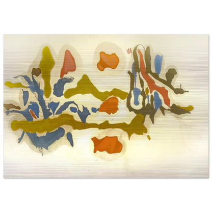 Seascape with Dunes - 1962 - Helen Frankenthaler Brushed Aluminum Print - 70x100 cm / 28x40 inches | Helen Frankenthaler Aluminum Print | Helen Frankenthaler Prints