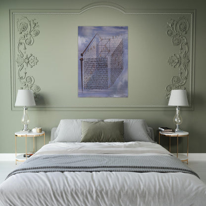 A PROPOS OF THE TREATISE ON CUBIC FORM BY JUAN DE HERRERA - Salvador Dali Brushed Aluminum Print - 70x100 cm / 28x40 inches | Salvador Dali Aluminum Print | Salvador Dali Prints