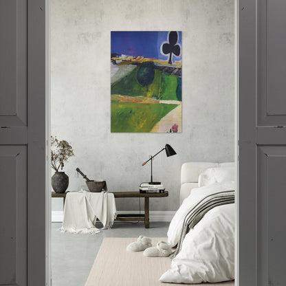 Landscape with Figure - Richard Diebenkorn Brushed Aluminum Print - 70x100 cm / 28x40 inches | Richard Diebenkorn Aluminum Print | Richard Diebenkorn Prints