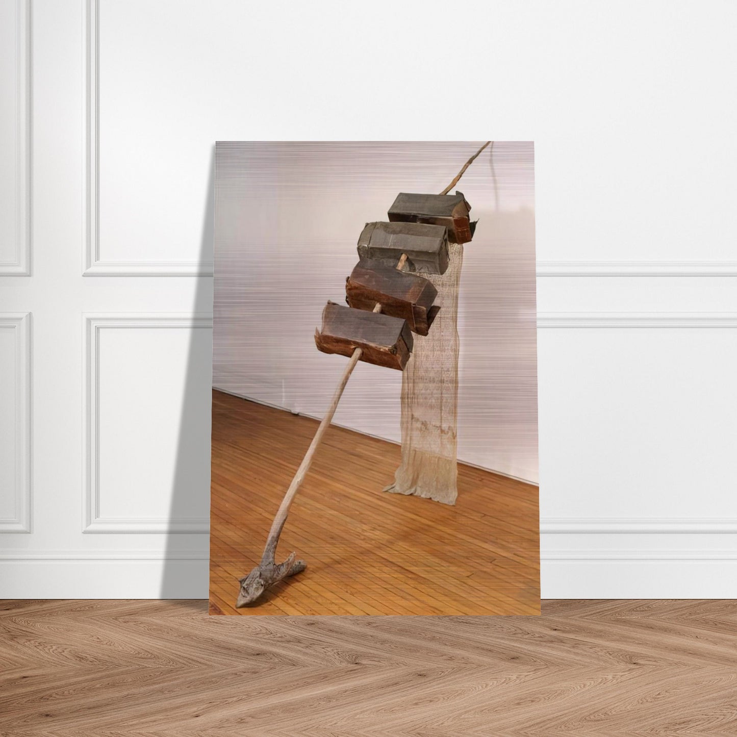 UNTITLED VENETIAN 1973 - Robert Rauschenberg Brushed Aluminum Print - 70x100 cm / 28x40 inches | Robert Rauschenberg Aluminum Print | Robert Rauschenberg Prints