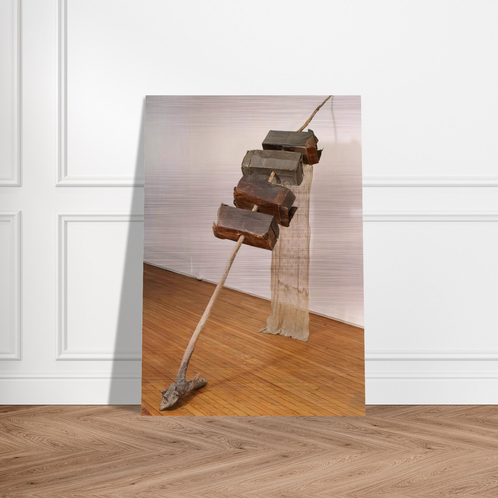 UNTITLED VENETIAN 1973 - Robert Rauschenberg Brushed Aluminum Print - 70x100 cm / 28x40 inches | Robert Rauschenberg Aluminum Print | Robert Rauschenberg Prints