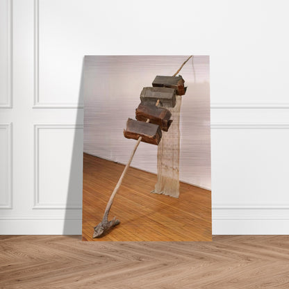 UNTITLED VENETIAN 1973 - Robert Rauschenberg Brushed Aluminum Print - 70x100 cm / 28x40 inches | Robert Rauschenberg Aluminum Print | Robert Rauschenberg Prints