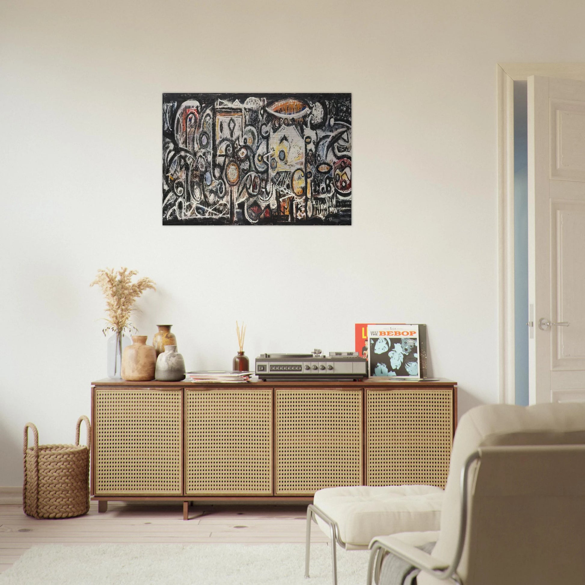 Fugue Number 2 - Richard Pousette-Dart Brushed Aluminum Print - 70x100 cm / 28x40 inches | Richard Pousette-Dart Aluminum Print | Richard Pousette-Dart Prints