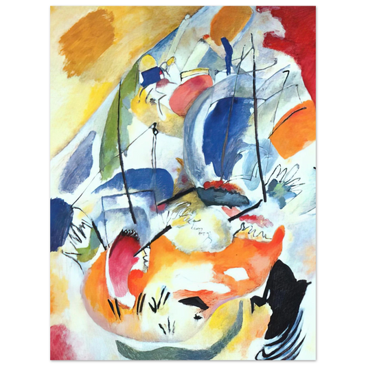 Wassily Kandinsky - IMPROVISATION 31 SEA BATTLE 1913  75x100 cm / 30x40inches Fine Art Poster