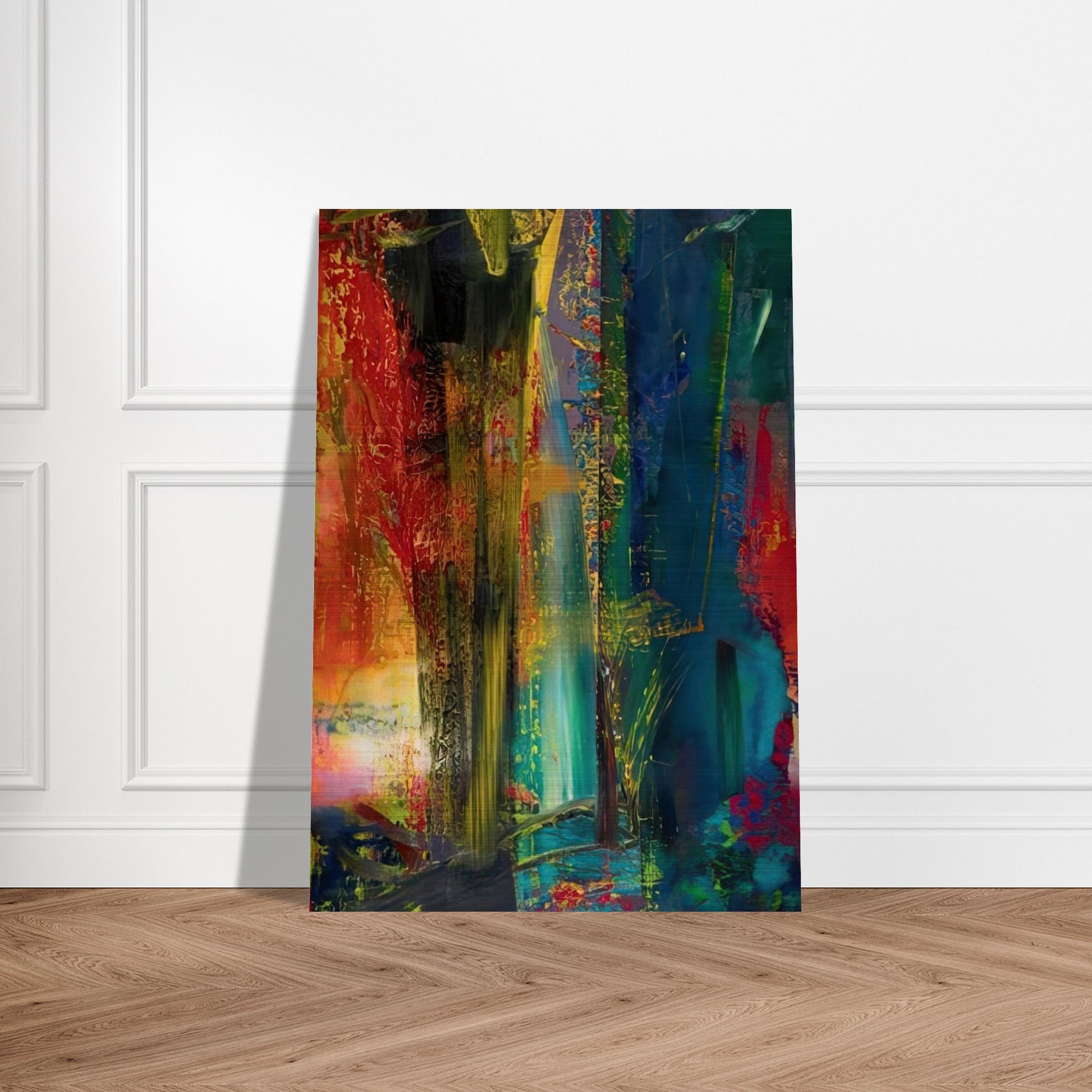 ABSTRACT PAINTING 599 1986 - Gerhard Richter Brushed Aluminum Print - 70x100 cm / 28x40 inches | Gerhard Richter Aluminum Print | Gerhard Richter Prints