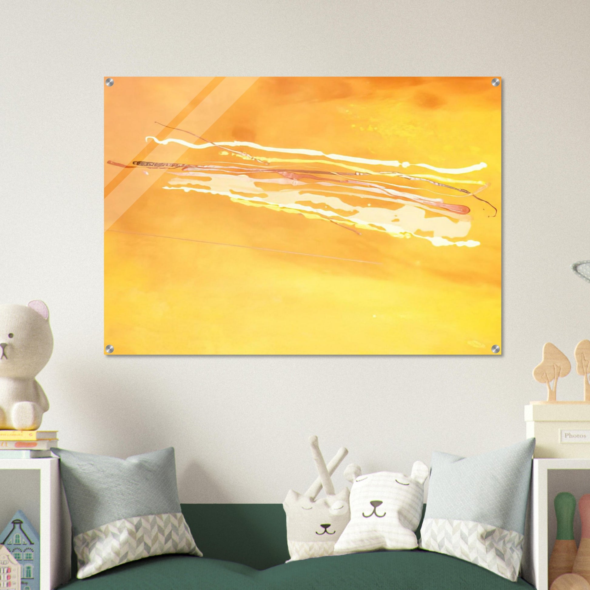 Spirit in the Sky - 1969 - Ronnie Landfield Acrylic Print - 70x100 cm / 28x40″ inches