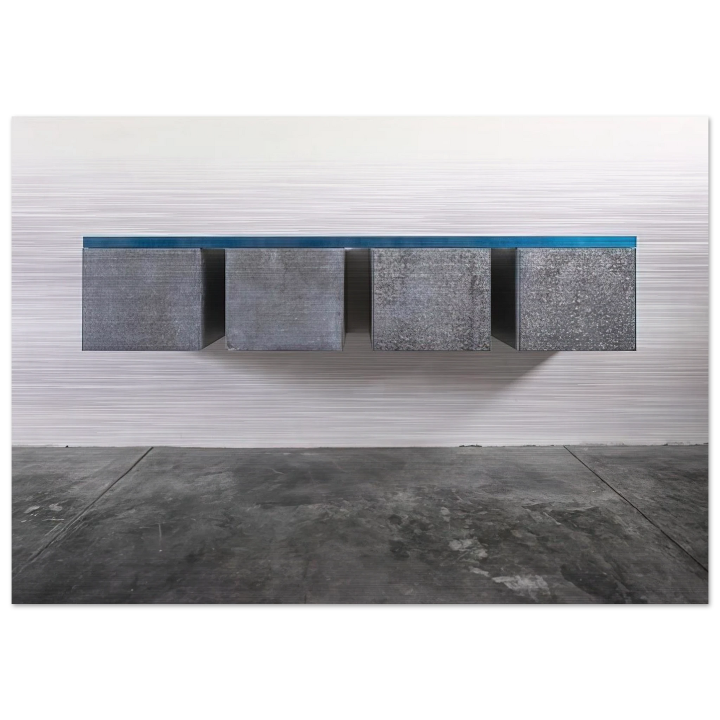 To Susan Buckwalter - 1964 - Donald Judd Brushed Aluminum Print - 70x100 cm / 28x40 inches | Donald Judd Aluminum Print | Donald Judd Prints