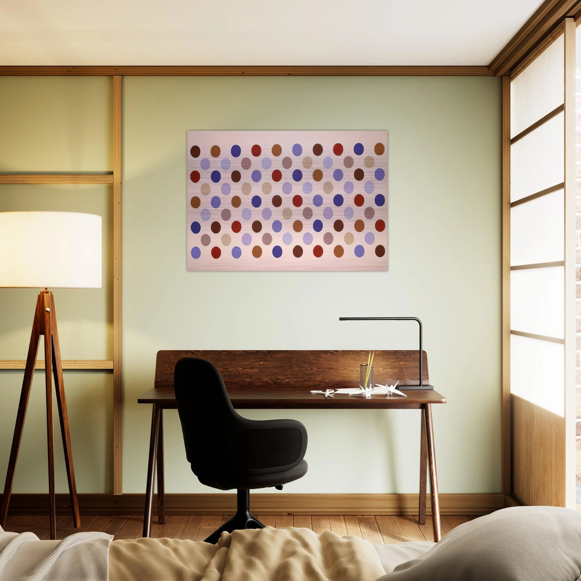 Grid #8 - 1969 - Thomas Downing Brushed Aluminum Print - 70x100 cm / 28x40 inches | Thomas Downing Aluminum Print | Thomas Downing Prints