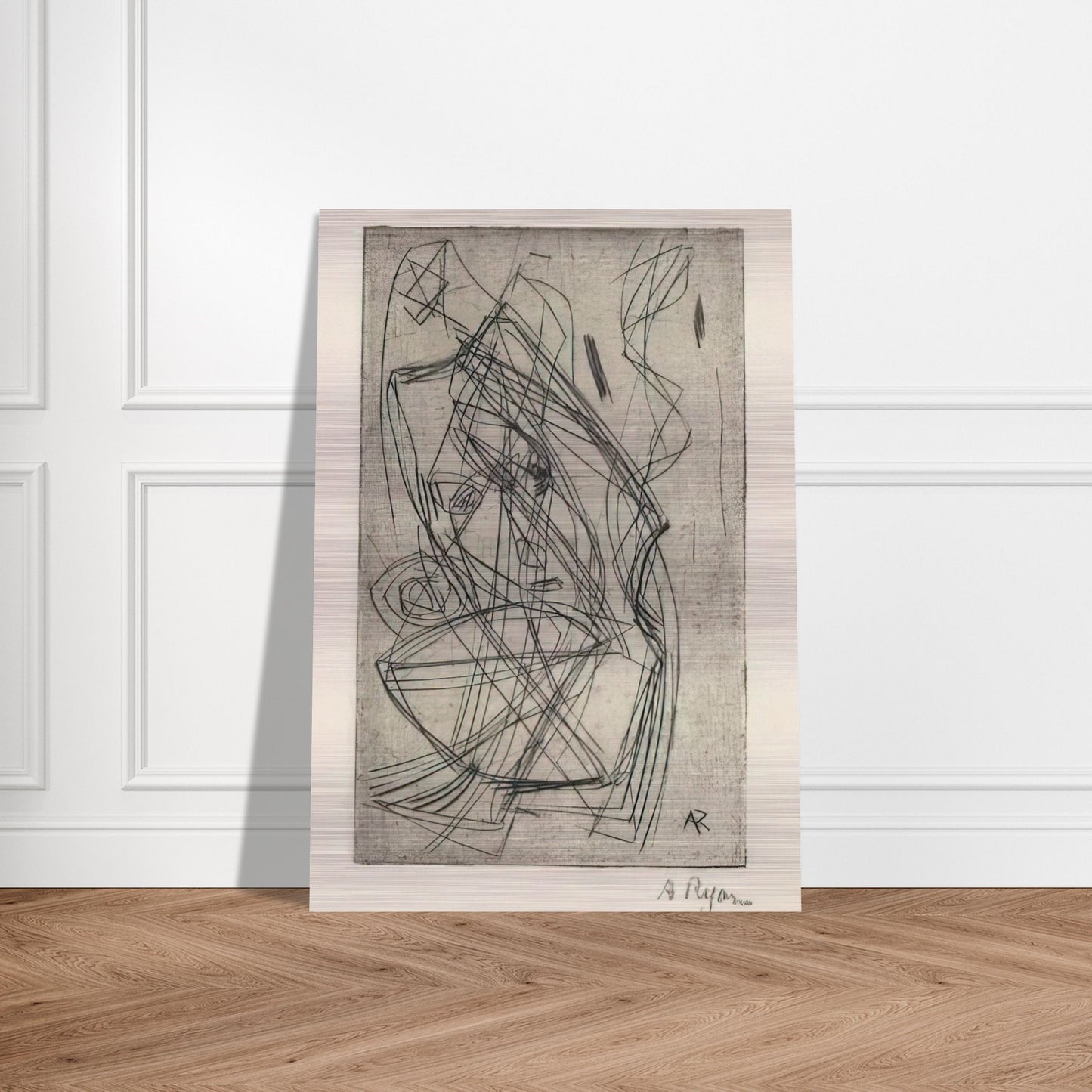 Prostrating Figure - 1945 - Anne Ryan Brushed Aluminum Print - 70x100 cm / 28x40 inches | Anne Ryan Aluminum Print | Anne Ryan Prints