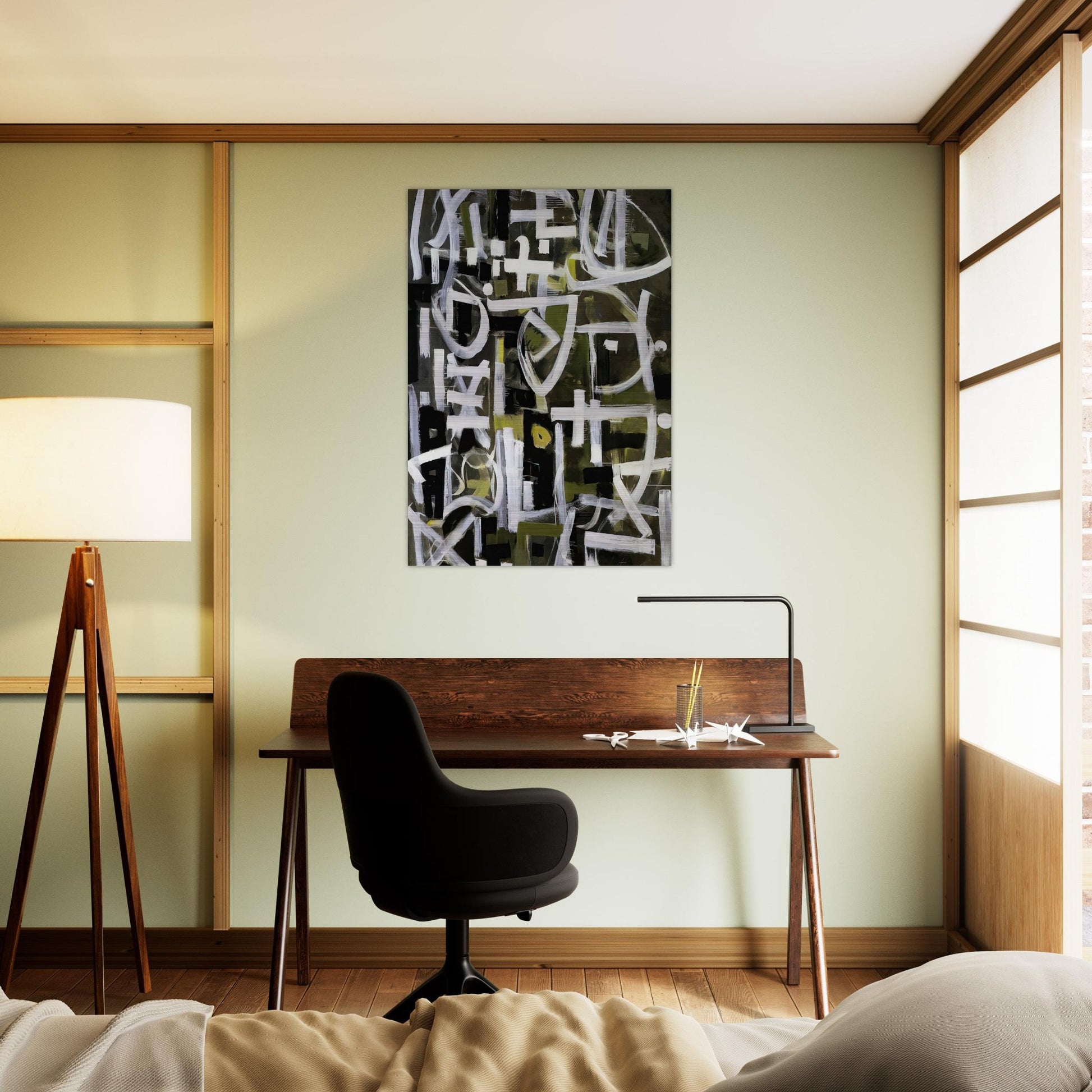 Number 2 - 1950 - Bradley Walker Tomlin Brushed Aluminum Print - 70x100 cm / 28x40 inches | Bradley Walker Tomlin Aluminum Print | Bradley Walker Tomlin Prints