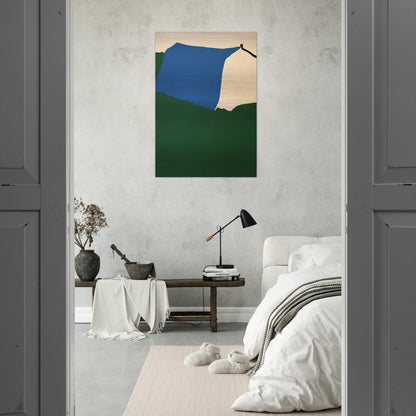 Camping II - 1970 - Raoul De Keyser Brushed Aluminum Print - 70x100 cm / 28x40 inches | Raoul De Keyser Aluminum Print | Raoul De Keyser Prints