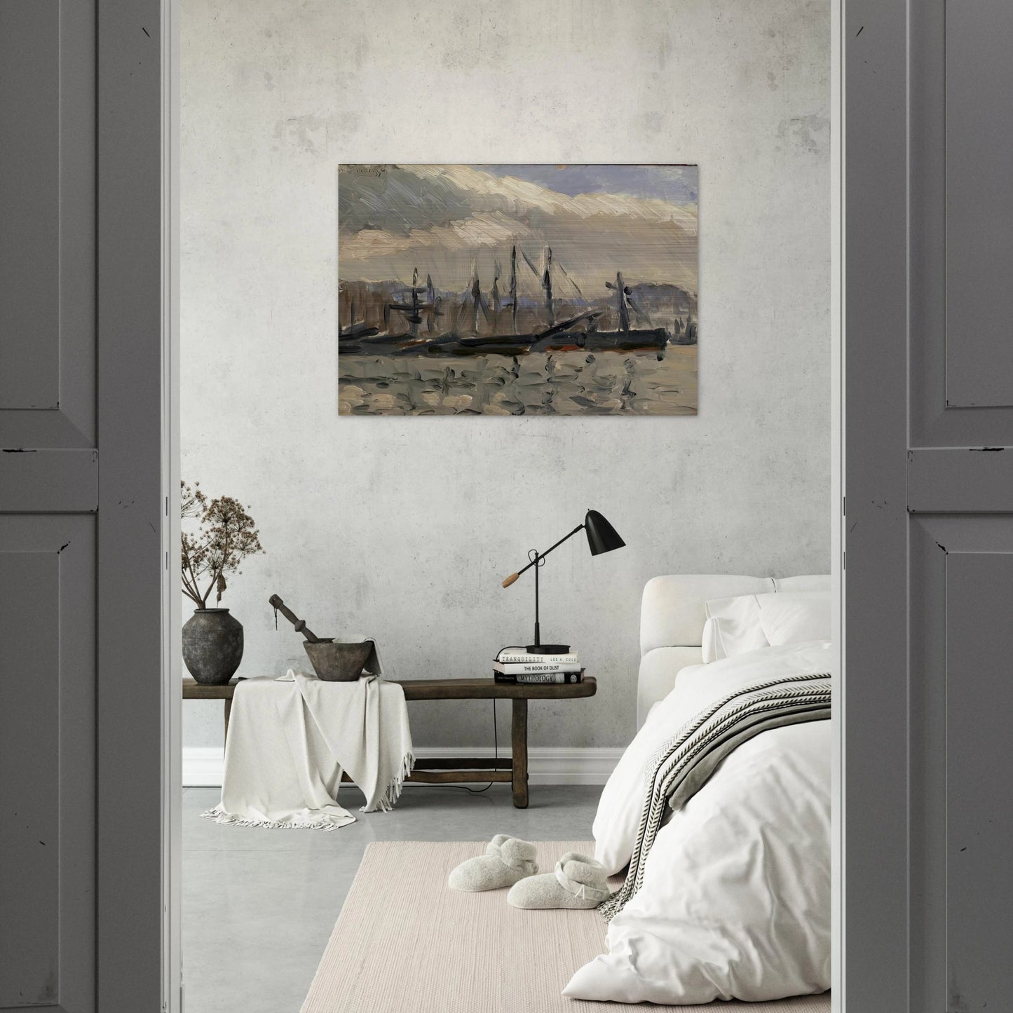 PORT DE CHERBOURG - Henri Matisse Brushed Aluminum Print - 70x100 cm / 28x40 inches | Henri Matisse Aluminum Print | Henri Matisse Prints