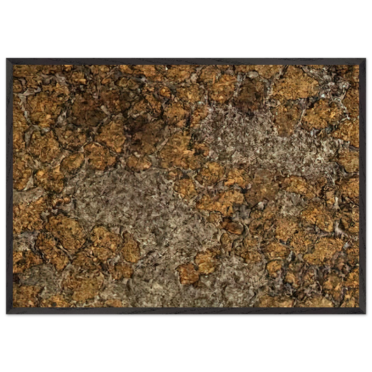 LIFE WITHOUT THE MAN III - Jean Dubuffet 70x100 cm / 28x40 inches Framed Art Print – Black Wooden Frame