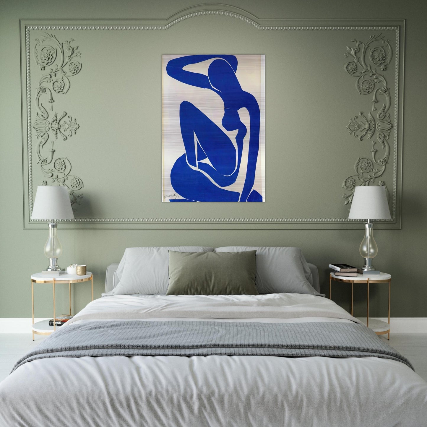 BLUE NUDE 1 - Henri Matisse Brushed Aluminum Print - 70x100 cm / 28x40 inches | Henri Matisse Aluminum Print | Henri Matisse Prints
