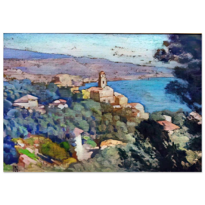 MORTULA AT GRIMALDI - Theo van Rysselberghe Brushed Aluminum Print - 70x100 cm / 28x40 inches | Theo van Rysselberghe Aluminum Print | Theo van Rysselberghe Prints
