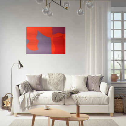 Passage-‚rosion - Fernand Leduc Brushed Aluminum Print - 70x100 cm / 28x40 inches | Fernand Leduc Aluminum Print | Fernand Leduc Prints