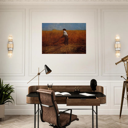 THE VETERAN IN A NEW FIELD - Winslow Homer Brushed Aluminum Print - 70x100 cm / 28x40 inches | Winslow Homer Aluminum Print | Winslow Homer Prints